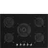 Smeg PV375N 75cm Classic Gas on Glass on Steel Hob Black main
