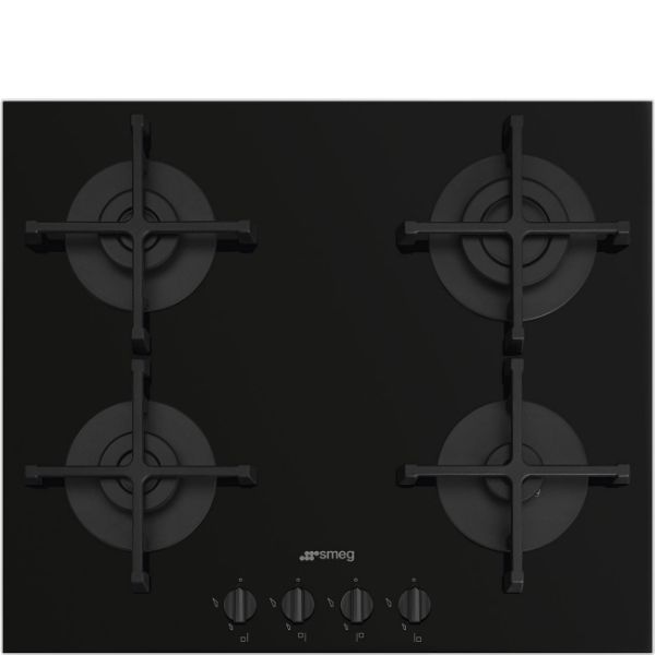 Smeg PV264B 60cm Gas on Glass Hob Black main
