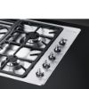 Smeg PGF95-4 87cm Classic Gas Hob Stainless Steel knobs
