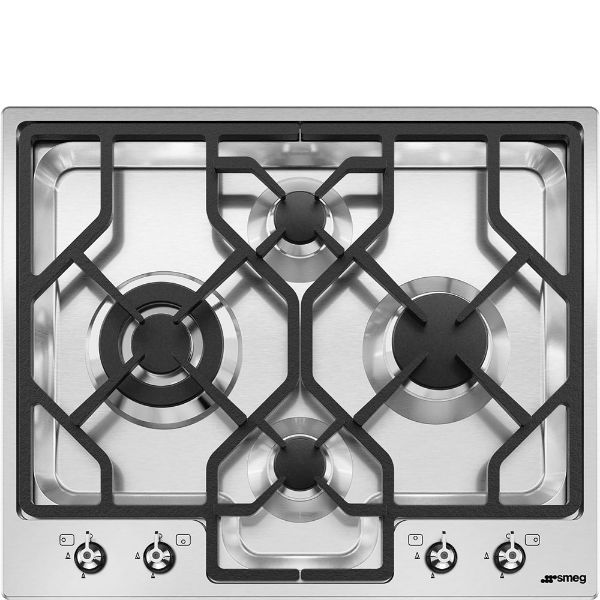Smeg PGF64-4 62cm Classic Gas Hob Stainless Steel main