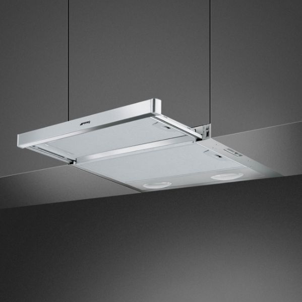 Smeg KSET61E2 60cm Telescopic Hood with Stainless Steel Effect Front Panel main