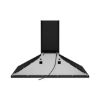 Smeg KSED95NEE 90cm Chimney Hood Black behind