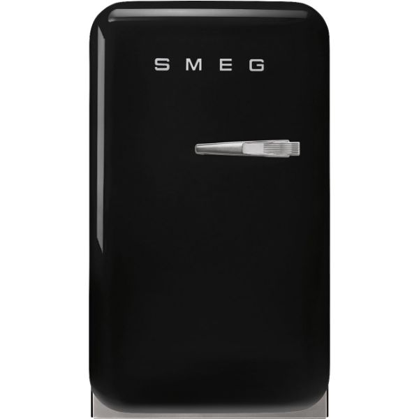 Smeg FAB5LBL5 40cm Small 50s Style Minibar Left Hand Hinged In Black_main