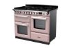 Rangemaster 15152 Estel Deluxe 110 Dual Fuel Range Cooker with Proving Drawer in Pale Pink with Chrome Trim - ESDLO110DFPPPK/CM1_angled
