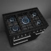 Smeg CX93GMBL 90cm Concert Dual Fuel Range Cooker in Black_ hobs