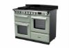 Rangemaster 15204 Estel Deluxe 110 Induction Range Cooker with Proving Drawer in Mint with Chrome Trim - ESDLO110EIPMNT/CM1_angled