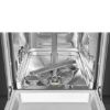 Smeg DI4522 45cm Fully Integrated Slimline Dishwasher In Black _ close up no drawers