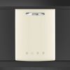 Smeg DIFABCR 60cm 50s style Built-in Dishwasher In Cream _ front view