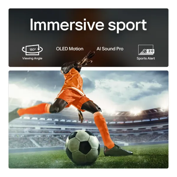 LG OLED83C54LA.AEK 83" 4K Ultra HD OLED evo AI C5 Smart TV_sport