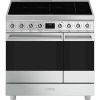 Smeg C92IMX2 Symphony Classic Full Electric Cooker with Induction Hob_front