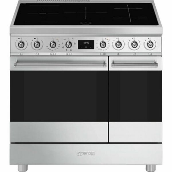 Smeg C92IMX2 Symphony Classic Full Electric Cooker with Induction Hob_front