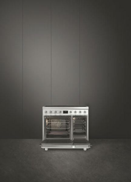 Smeg C92IMX2 Symphony Classic Full Electric Cooker with Induction Hob_far