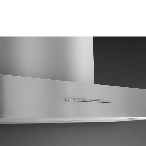 Smeg KBT600XE 60cm Chimney Hood Stainless Steel controls