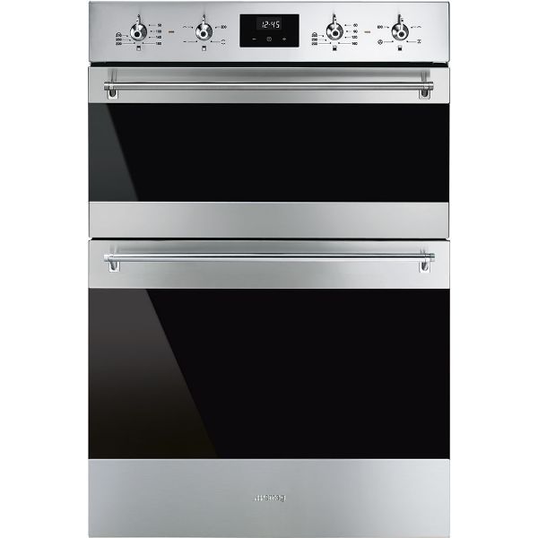Smeg DOSF6300X Classic Double Oven In Stainless Steel _ front view