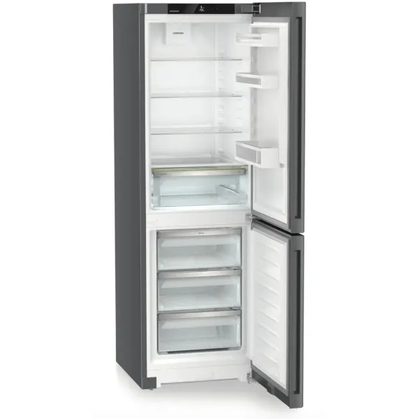 Liebherr CNdgc 5203 Pure NoFrost Combined Fridge Freezer with EasyFresh in Dark Grey_open empty
