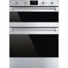Smeg DUSF6300X Classic Under Counter Double Oven In Stainless Steel_ Front view