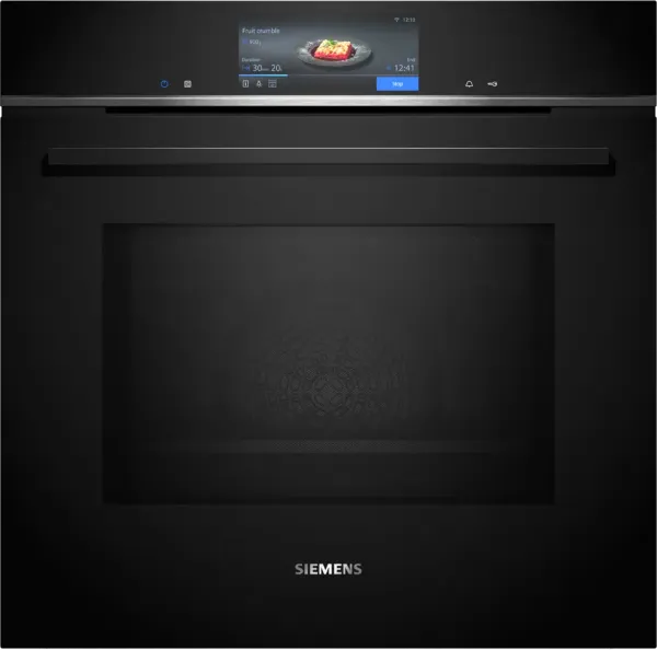Siemens HM778GMB1B Built In Oven With Microwave Function In Black