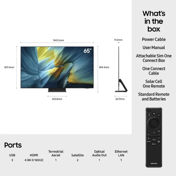Samsung QE65S95FATXXU 65" OLED Smart AI TV_contents