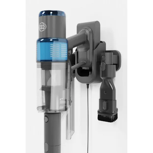 Sebo 95001GB Balance A1 Cordless Stick Vacuum - 48 Minutes Run Time - Basalt Grey/Blue_side