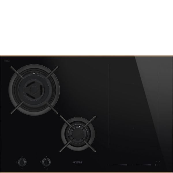 Smeg PM6743R 75cm Dolce Stil Novo Mixed Fuel Hob with Copper Trim main