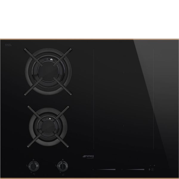 Smeg PM6643R 65cm Dolce Stil Novo Mixed Fuel Hob with Copper Trim