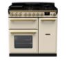 Rangemaster 18034 Estel Deluxe 90 Dual Fuel Range Cooker in Pale Cream with Antique Brass Trim - ESDL90DFPPCR/AB1_main