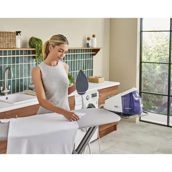 Morphy Richards 333202 Speed Steam 3000W Steam Generator - Purple_in use 1