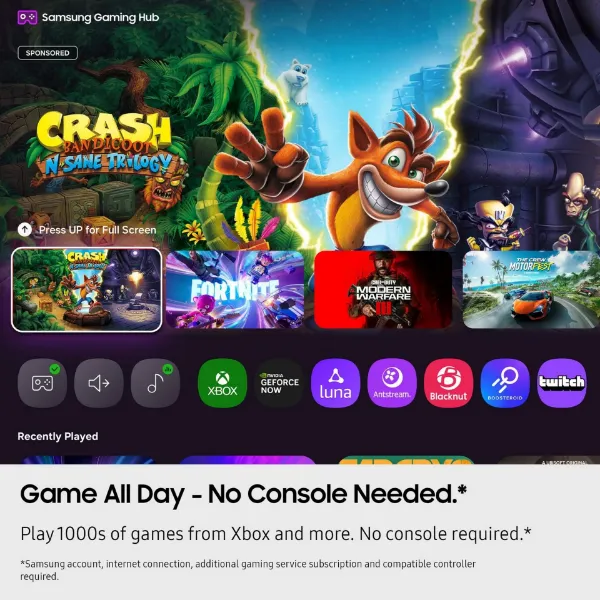 Samsung UE75U8020FKXXU 75" 4K Crystal UHD Smart TV_games