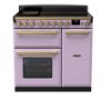 Rangemaster 18230 Estel Deluxe 90 Induction Range Cooker in Heather with Antique Brass Trim - ESDL90EIPHTH/AB1_main