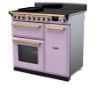 Rangemaster 18230 Estel Deluxe 90 Induction Range Cooker in Heather with Antique Brass Trim - ESDL90EIPHTH/AB1_angled