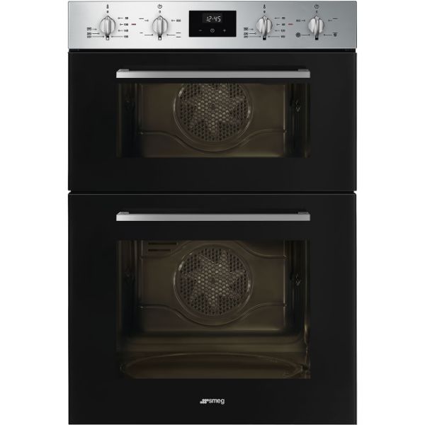 Smeg DOSF400B Cucina Double Oven Black
