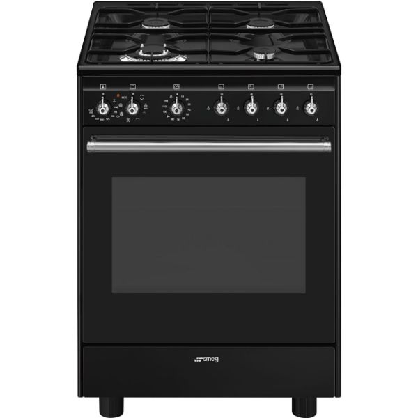 Smeg CX61GMBL 60cm Concert Dual Fuel Cooker Black main