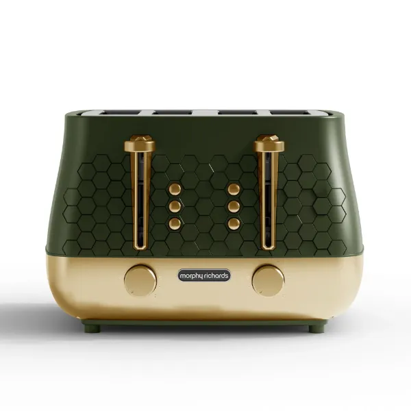 Morphy Richards 243022 Cassini 4-Slice Toaster Olivine - Green_front view