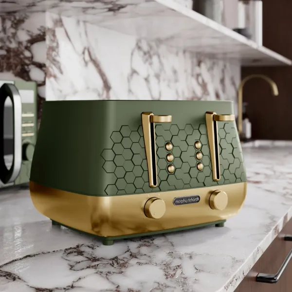 Morphy Richards 243022 Cassini 4-Slice Toaster Olivine - Green_main