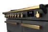 Rangemaster 18054 Estel Deluxe 90 Induction Range Cooker in Slate with Antique Brass Trim - ESDL90EIPSLT/AB1_controls
