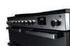 Rangemaster Edge Deluxe 100 Induction Range Cooker in Black Glass with Chrome Trim - EDDL100EIGBLK/CM1_controls