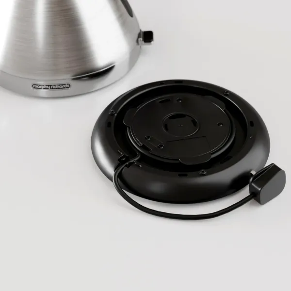 Morphy Richards 100130 1.5 Litres Venture Pyramid Rapid Boil Kettle - Brushed Stainless Steel_holder