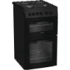 Hotpoint HTG5GCB 50cm Gas Twin Cooker - Black_angled
