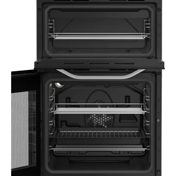 Hotpoint HDE5VDCW 50cm Electric Double Cooker with Ceramic Hob - White_interior