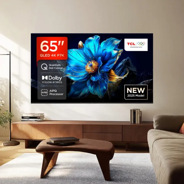 TCL 65P7K-UK 65" 4K QLED Direct LED HDR Google TV_front
