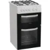 Hotpoint HTG5GCW 50cm Gas Twin Cooker - White_angled