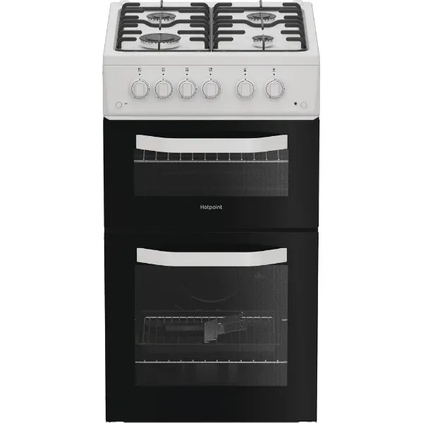 Hotpoint HTG5GCW 50cm Gas Twin Cooker - White_main