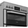 Hotpoint HDG6GDCX 60cm Gas Double Cooker with Glass Lid - Stainless Steel_controls
