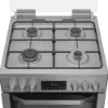 Hotpoint HDG6GDCX 60cm Gas Double Cooker with Glass Lid - Stainless Steel_hob