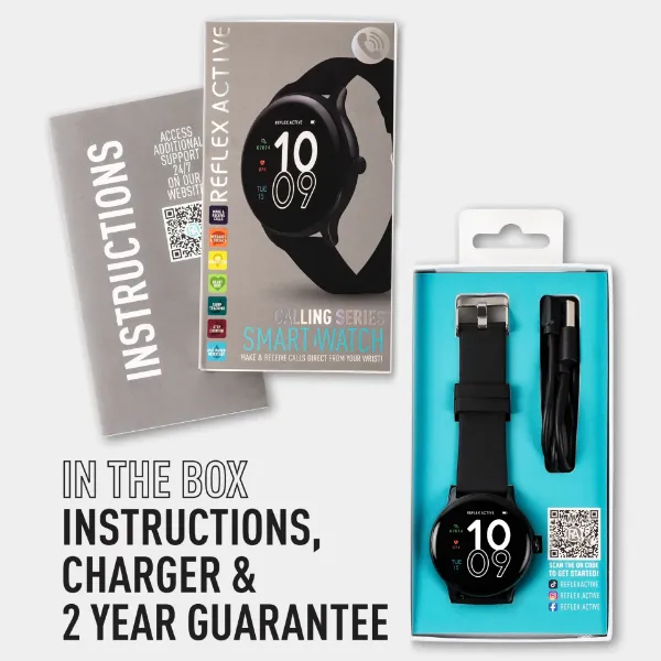 Reflex Active RA22-2182 Series 22 Black Smart Calling Watch - Black_contents