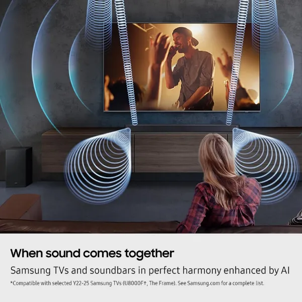 Samsung HW-Q600F/XU 3.1.2ch Q-Series Soundbar with Subwoofer - Titan Black_sound 2