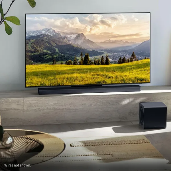 Samsung HW-QS700F/XU 3.1.2ch Q-Series Soundbar with Subwoofer - Titan Black_room view
