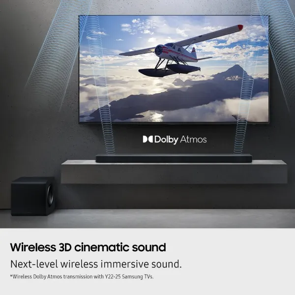 Samsung HW-QS700F/XU 3.1.2ch Q-Series Soundbar with Subwoofer - Titan Black_cinematic sound