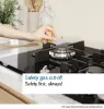 Bosch PNP6B6K40 Series 4, Gas hob, 60 cm, Tempered glass, Black feature 2