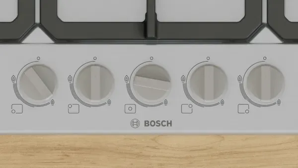 Bosch PGQ7B5K90 Series 4, Gas hob, 75 cm, Stainless steel controls
